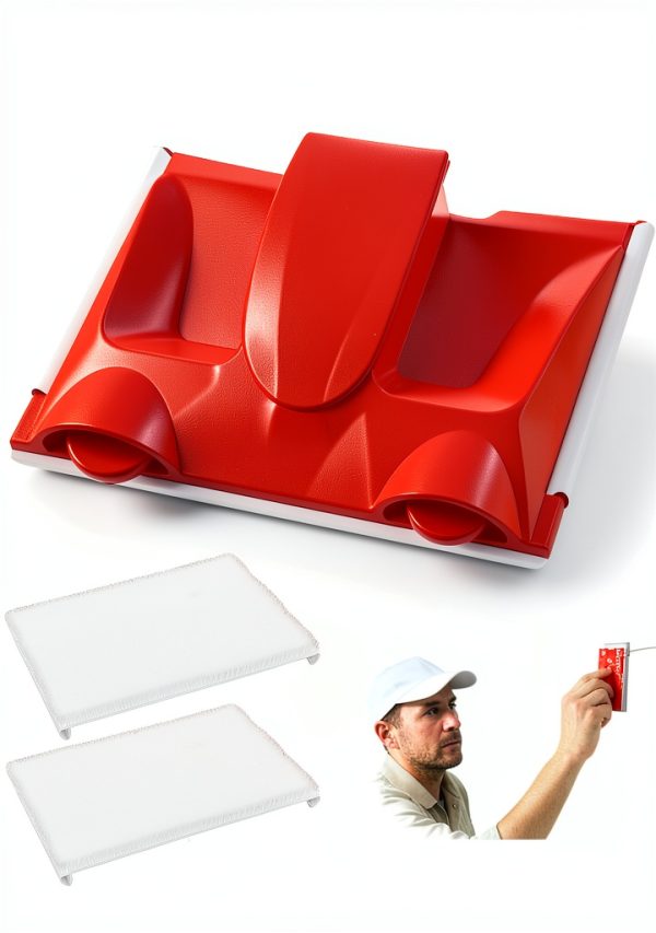 Paint Edger Tool Thrymme Red with 2 Replacement Pads-0